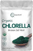 Organic Chlorella Powder, 10 Ounce, Broken Cell Wall, Rich in Vegan Proteins & Vitamins, Raw, Bulk Premium Chlorella Supplement, Vegan Friendly, Non-Irradiation