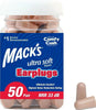 Mack's Ultra Soft Foam Earplugs, 50 Pair - 33dB Highest NRR | Made in USA - Image 1