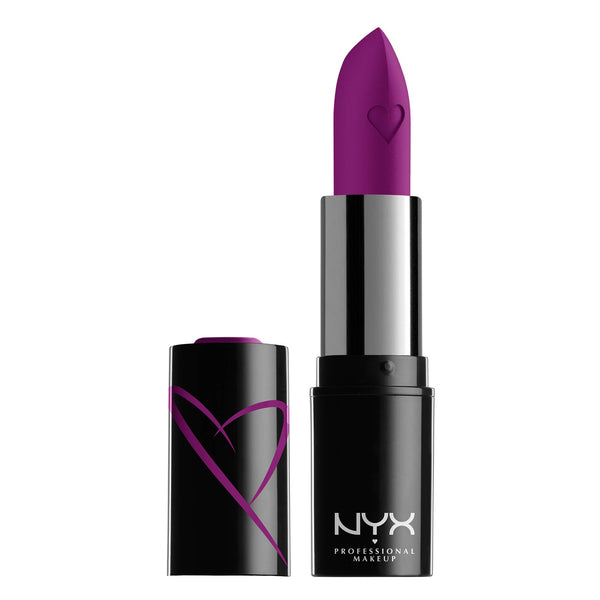 NYX PROFESSIONAL MAKEUP Shout Loud Satin Lipstick, Infused With Shea Butter - Emotion (Bright Purple-Pink)