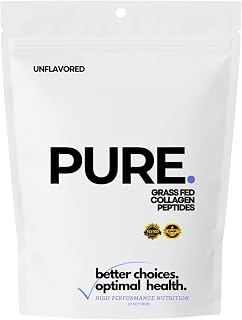 Pure | Grass-Fed Collagen Peptides & Himalayan Pink Salt | Unflavored | 30 Servings