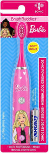 Brush Buddies Barbie Battery Operated Electric Toothbrush for Kids – Soft Bristles & Sonic Power Perfect for Boys, Girls, and Children’s Oral Hygiene