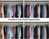 Big TOP DEALS USA Black Plastic Hangers Combo Set 20 Pack, 19-Inch Shirt Hangers with Notc - Image 3