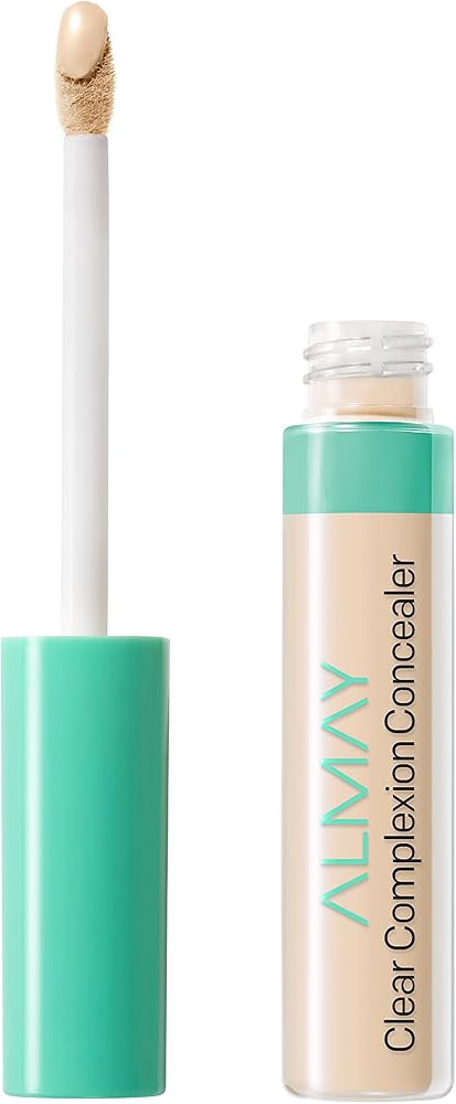 Almay Clear Complexion Acne & Blemish Spot Treatment Concealer Makeup with Salicylic Acid- Lightweight, Full Coverage, Hypoallergenic, Fragrance-Free, for Sensitive Skin, 050 Fair, 0.3 fl oz.