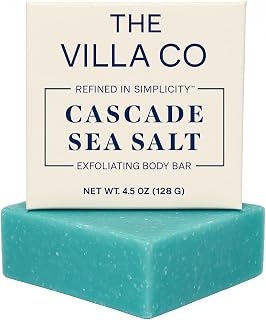 Cascade Sea Salt | 4.5oz Exfoliating Body Bar for Men | Artisan Made in USA | Natural Ingredients | Sea Salt | Refined in Simplicity - Personal Care