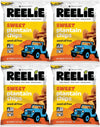 Plantain Chips Reelie, Sweet Flavor, 2 oz Bags, 4 Pack, Gluten Free Snack, Crunchy Plant-Based, Non-GMO