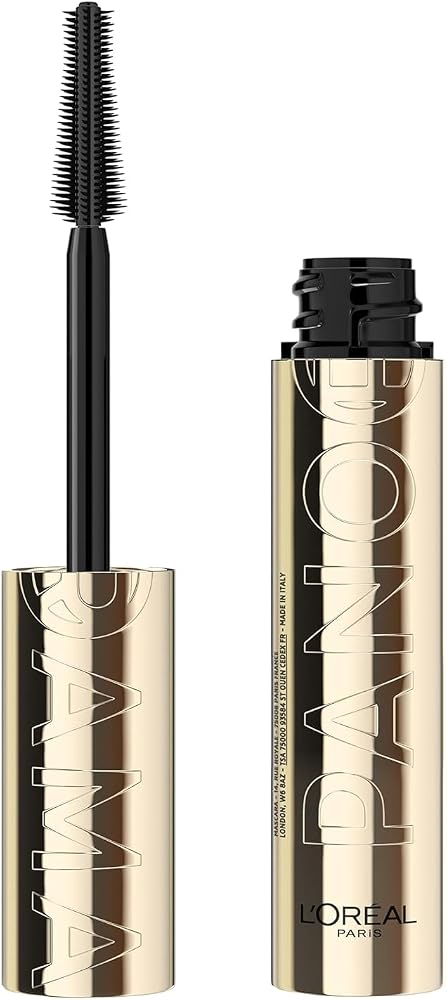 L'Oreal Paris Voluminous Panorama Mascara, Volumizing and Lengthening Mascara, Washable Longwear and Smudge Resistant Make Up, Black, 0.33 Fl Oz - Personal Care