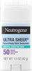 Neutrogena Ultra Sheer Mineral Sunscreen Stick SPF 50, 1.5 oz - Personal Care - Image 1