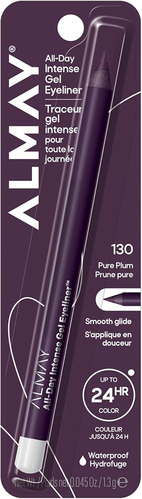 Almay All-Day Intense Gel Eyeliner, 130 Pure Plum, 0.045 oz