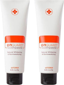 doTERRA On Guard Natural Whitening Toothpaste Fluoride-Free with Hydroxyapatite 4.2oz (2 Pack)