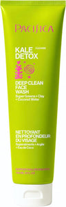 Pacifica Kale Detox Face Wash for Oily & Acne-Prone Skin, Deep Cleansing Facial Cleanser & Makeup Remover with Super Greens Kale, Seaweed & Clay, 5 fl oz –Clean Beauty, Vegan & Cruelty-Free