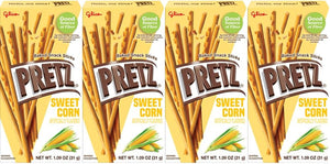 Baked Snack Sticks Sweet Corn Flavor 1.9 oz , Crunchy Pretzel Sticks, On-The-Go Party Lunchbox Treat, Individually Wrapped Savory Packs for Kids & Adults