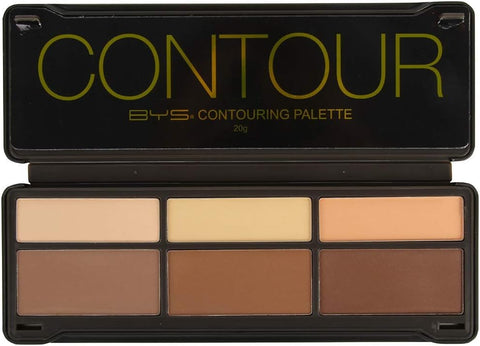 BYS Contour Palette (3x Contouring Powder, 3x Highlighting Powder) 20g/0.7oz