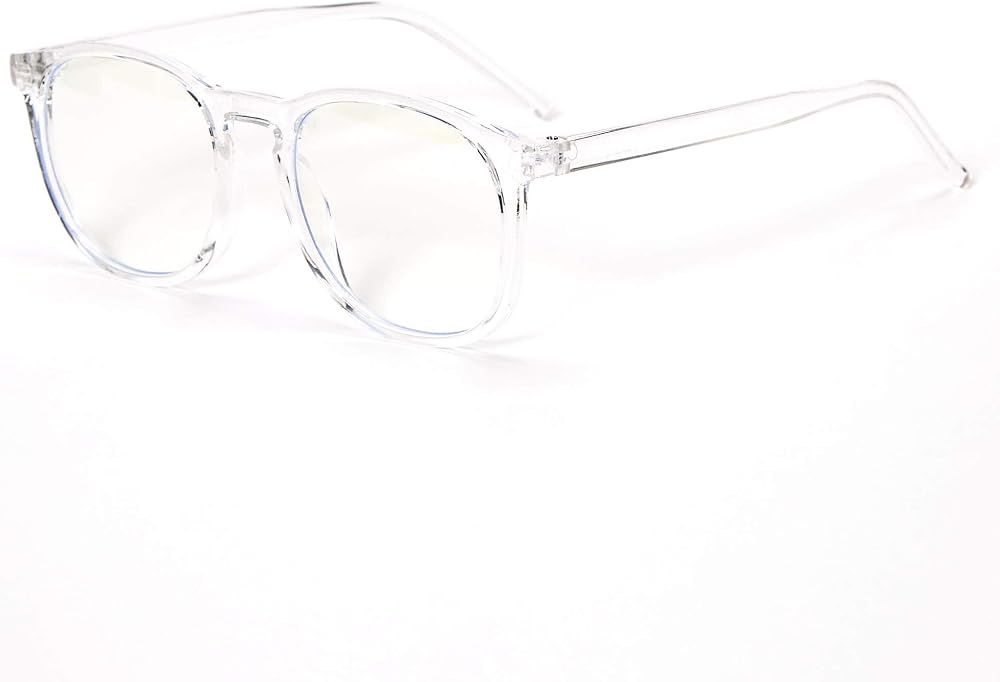 Big Top Deals Stylish Blue Light Blocking Filter Clear Glasses for Women or Men