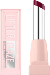 MAYBELLINE Lifter Glaze Oil Balm with Hyaluronic Acid and Hydrating Oil Blend, Lip Balm with 24HRs of Smooth, Moisturizing Shine, Acai Glaze (Sheer Black Cherry)