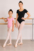 Moret Kids Girls' Ballet and Dance 2-Pack Short Sleeve Leotard - Combination Pack (Black & - Image 2