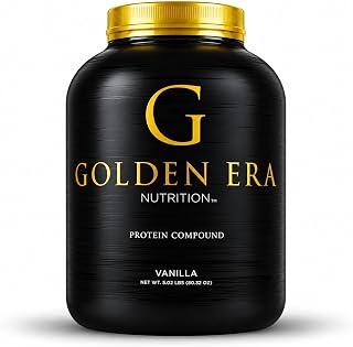 Whey Protein Compound Powder, Vanilla Flavor, Gluten-Free, 5 Pounds
