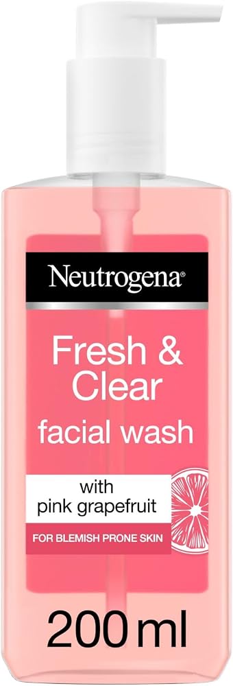 Neutrogena Fresh & Clear Facial Wash with Pink Grapefruit 200ml - Personal Care