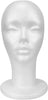 STUDIO LIMITED 11.4-Inch Styrofoam Mannequin Head - White 4 Pack - Image 1
