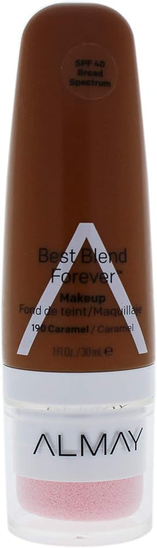 Almay Best Blend Forever Foundation, Caramel, 1 fl. oz., SPF 40 Broad Spectrum - Face Makeup - Beauty - 190 Caramel