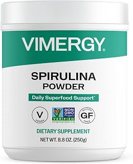 Vimergy Spirulina Nutridense Superfood, 5X Protein of Eggs*, 2.5 Mo Supply