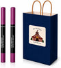 2-Piece Matte Lip Crayon Gift Set - 005 Sky High Vibrant Pink Shade, Long Lasting Velvet L - Image 1