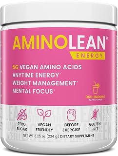 AminoLean Pre Workout Powder - Natural Amino Energy with Vegan Amino Acids