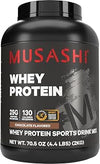 Musashi Whey Protein Powder, Chocolate, 25g Protein, WPC & WPI Blend, 2kg