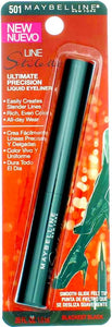 MaybellineNew York Line Stiletto Liquid Eyeliner, Blackest Black [501], 0.05 oz (Pack of 4)