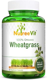 Pure Organic Wheatgrass Superfood Powder 500 mg (60 Capsules)