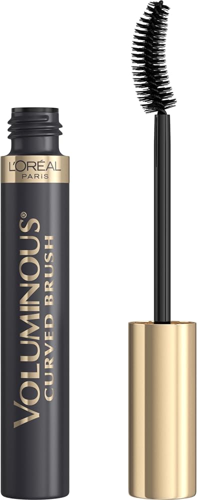 L'Oreal Paris Makeup Voluminous Original Curved Brush Mascara, Black, 0.28 Fl Oz - Personal Care