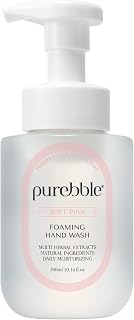 Soft Pink Foaming Hand Wash with Hyaluronic Acid, Berry Scent | Hydrating | For Kitchen and Bathroom |Botanical Ingredients | Cruelty Free Sulfate Free 10.14 fl oz