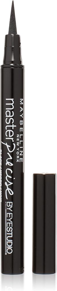 Maybelline New York Eye Studio Master Precise Liquid Eyeliner, No.110 Black, 0.037 Fluid Ounce