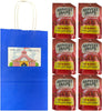 Big Top Deals USA Blue Paper Bag with 6-Pack Snaps Hot and Spicy Veggie Chips – 3oz Bags – - Image 1