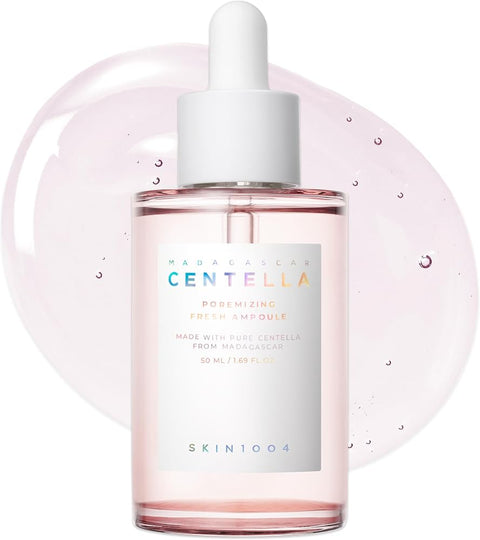 Skin1004 Centella Poremizing Fresh Ampoule 1.69 fl.oz, 50ml, Korean Pink Serum for Enlarged Pores Minimizing with Madagascar Centella and Himalayan Pink Salt, Hydrating Facial Serum, Korean Skin Care