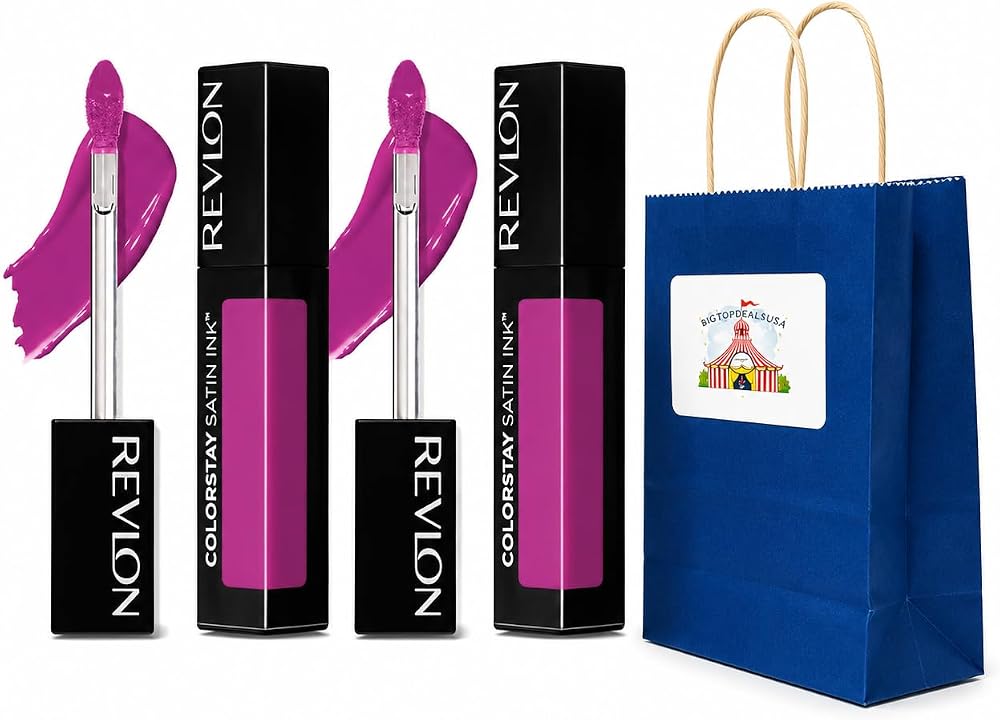 BIG TOP DEALS USA Lipstick 2-Pack, Own It, Satin Finish, Brightening, Longwear Liquid Lip Color