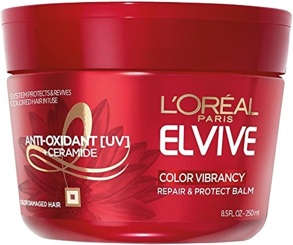 L'Oreal Paris Elvive Color Vibrancy Repair and Protect Balm, 8.5 fl; oz; (Packaging May Vary) - Personal Care