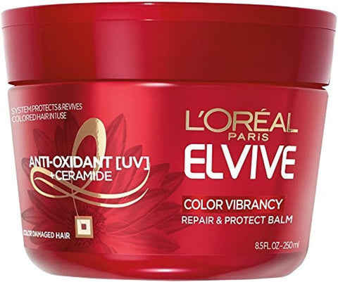 L'Oreal Paris Elvive Color Vibrancy Repair and Protect Balm, 8.5 fl; oz; (Packaging May Vary) - Personal Care