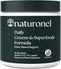 Daily Greens & Superfoods Powder | Organic Greens Powder with Whole Food Nutrients, Prebiotic Fiber, Probiotic & Adaptogens | Plant-Based Superfood Blend | Vegan, Gluten Free