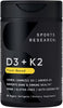 Sports Research® Vegan Vitamin D3 + K2 w/Coconut Oil, 60 Count Plantgels™ - Image 1