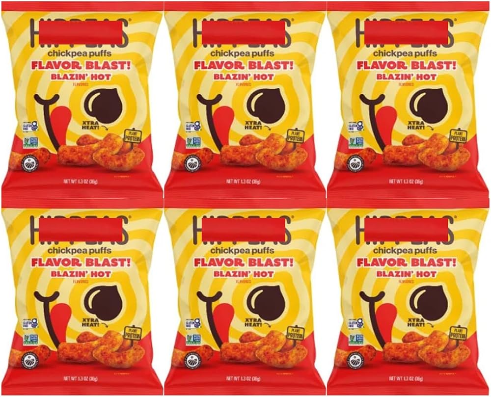 Chickpea Puffs Blazin' Hot, 1.3 oz, 6 Pack