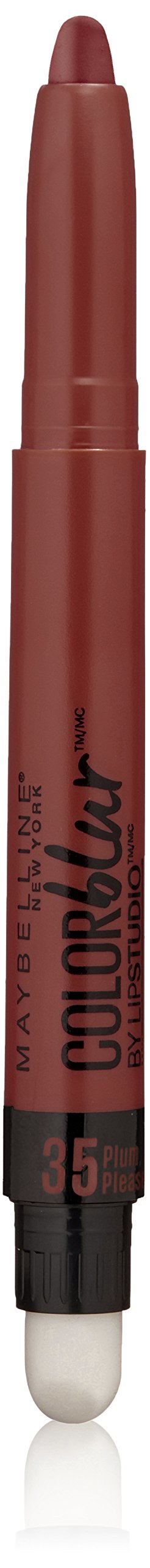 Maybelline New York Lip Studio COLORblur Matte Lipstick Pencil & Smudger, Plum, Please, 0.04 oz.