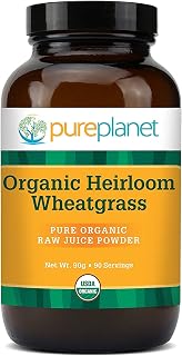 PURE PLANET Heirloom Wheatgrass Powder Organic, 90 Gram