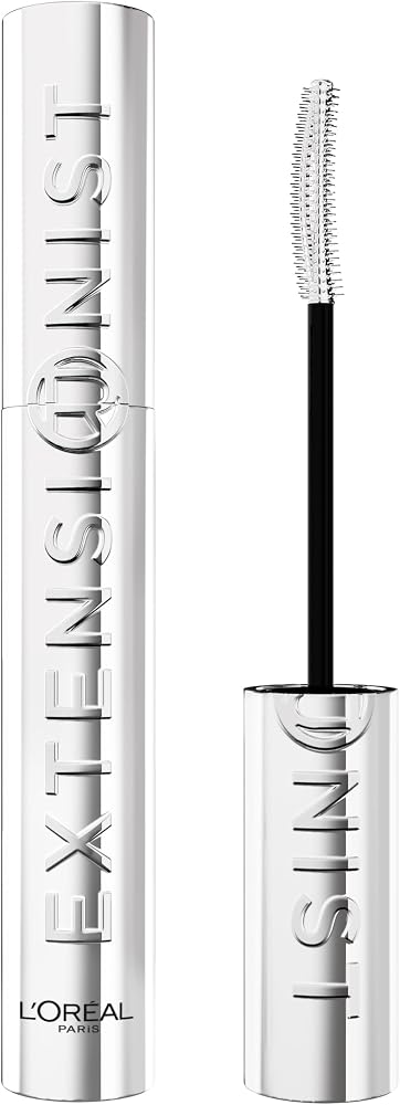 L'Oreal Paris Extensionist Mascara, Lengthening, Volumizing, and Curling Formula For a Lash Extension Eye Makeup Look, Washable Blackest Black - Personal Care