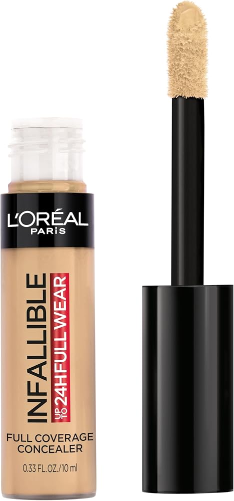L'Oreal Paris Makeup Infallible Full Wear Waterproof Matte Concealer, Full Coverage, Latte, 0.33 fl. oz.