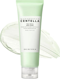 Skin1004 Tea-Trica BHA Foam, Makeup Remover with Centella Asiatica & Tea Tree, Korean Face Cleanser for Oil & Sebum Balance, Cleansing Foam for Clearing Impurities, Korean Skin Care, 4.22 fl.oz /125ml