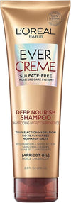 L'Oreal Paris EverCreme Sulfate Free Deep Nourish Shampoo, 8.5 Ounce (Pack of 2) - Personal Care