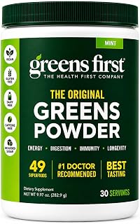 Greens First Original Greens Powder, Mint, 30 Servings