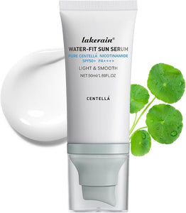 Centella Sunscreen SPF 50, Moisturizing Water-Fit Sun Serum, Face Sun Screen Long-Lasting Protection, Centella Madagascar Sunscreen, NO White Cast - Dry Oily Skincare For All Skin 50mL/1.69FL.OZ