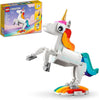 LEGO Creator 3 in 1 Magical Unicorn Toy, Transforms to Seahorse to Peacock, Rainbow Animal - Image 2