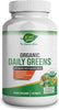 Organic Daily Greens Tablets, Super Greens Fruits & Vegetables Supplement with 28 Superfoods, Easy to Swallow, Better Than Powder, USDA Organic, Vegan, Non-GMO, 120 Count